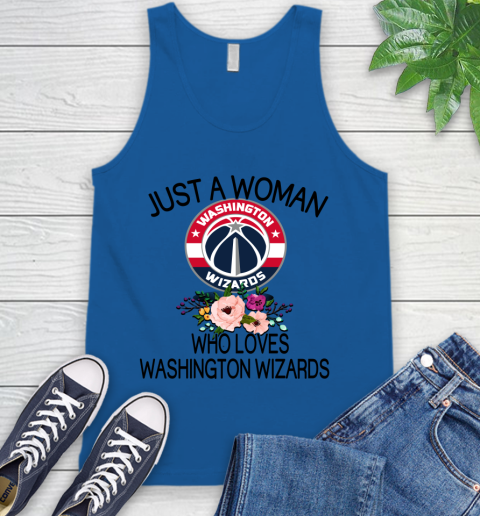 NBA Just A Woman Who Loves Washington Wizards Basketball Sports Tank Top 3