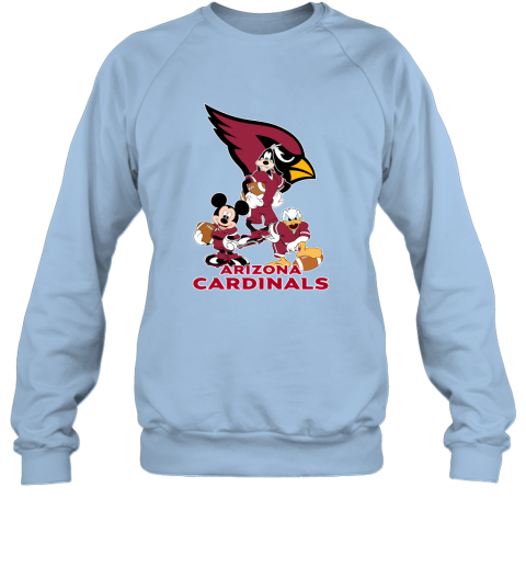 Mickey Donald Goofy The Three Arizona Cardinals Football Youth Sweatshirt 