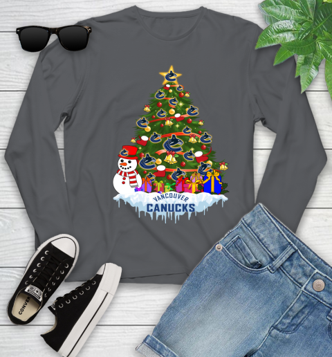 Vancouver Canucks Merry Christmas NHL Hockey Sports Youth Long Sleeve 9 Vancouver Canucks Merry Christmas NHL Hockey Sports Youth Long Sleeve - Image 9