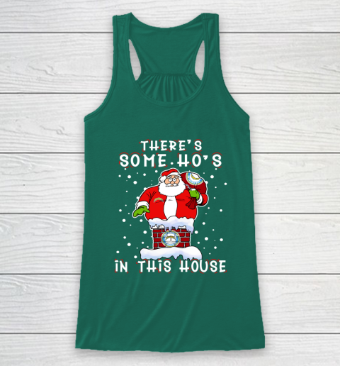Los Angeles Chargers Christmas There Is Some Hos In This House Santa Stuck In The Chimney NFL Racerback Tank 5