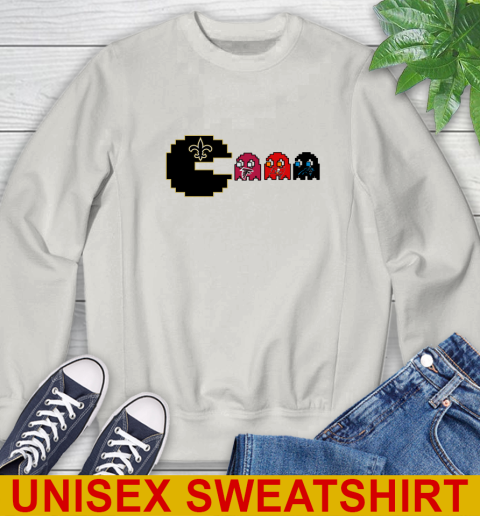New Orleans Saints NFL Football Pac Man Champion Sweatshirt 12
