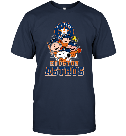 MLB Houston Astros Custom Name Number Snoopy Orange Baseball Jersey
