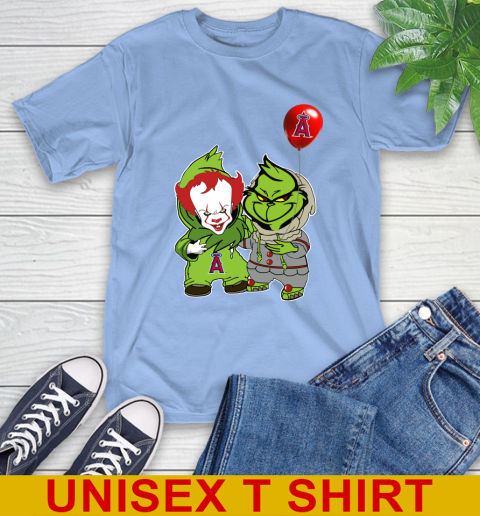 Baby Pennywise Grinch Christmas MLB Baseball Los Angeles Angels T-Shirt 11