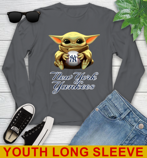 MLB Baseball New York Yankees Star Wars Baby Yoda Shirt 130