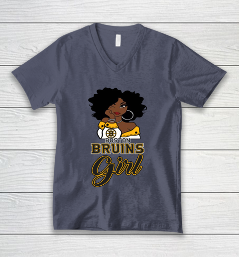 Boston Bruins Girl NHL V-Neck T-Shirt 8