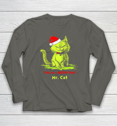 You're A Meow One Mr Cat Christmas Long Sleeve T-Shirt 4