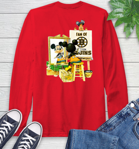 NHL Hockey Boston Bruins Mickey Drawing Shirt 65
