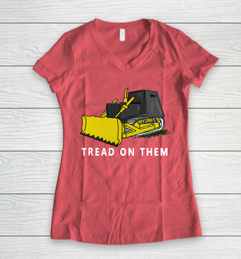 Killdozer T Shirt Tread On Them Women's V-Neck T-Shirt 4