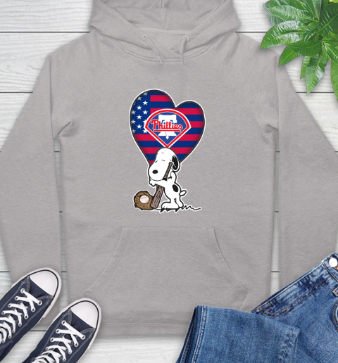 Philadelphia Phillies MLB Baseball The Peanuts Movie Adorable Snoopy Hoodie 12