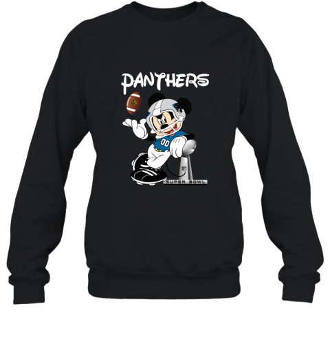 Mickey Panthers Taking The Super Bowl Trophy Football Sweatshirt