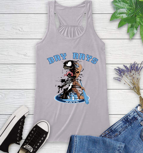 MLB Tampa Bay Rays Baseball Venom Groot Guardians Of The Galaxy Racerback Tank 5