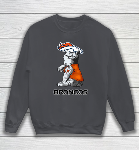 NFL Football My Cat Loves Denver Broncos Sweatshirt 4