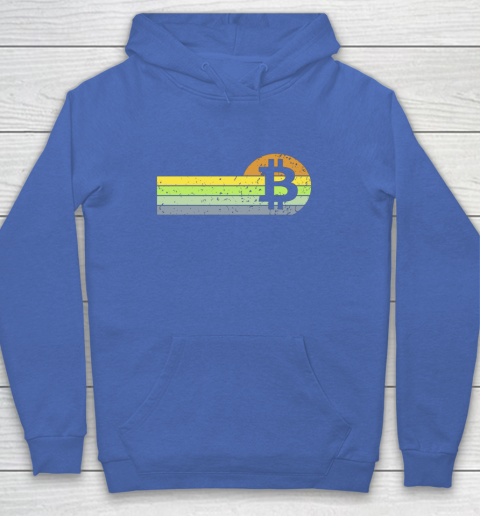 Bitcoin BTC Vintage Sunset Crypto Cryptocurrency Blockchain Hoodie 6