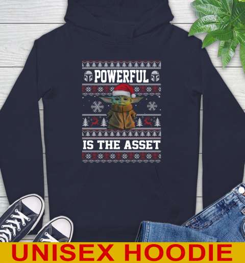 Powerful Is The Asset Baby Yoda Christmas Star Wars Shirts 15