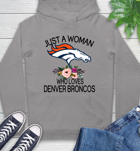 NFL Just A Woman Who Loves Denver Broncos Football Sports Hoodie 4