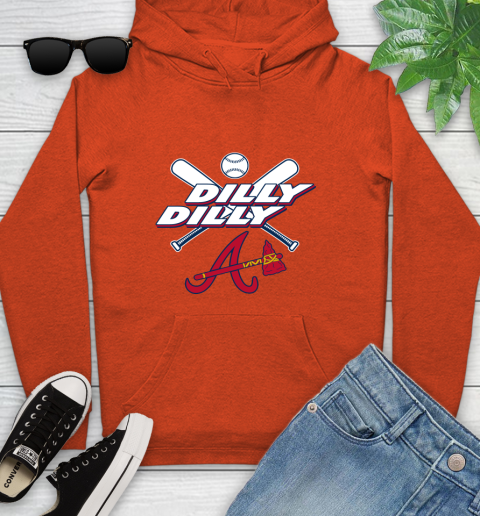MLB Atlanta Braves Dilly Dilly Baseball Sports Youth Hoodie 5