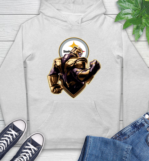 NFL Thanos Avengers Endgame Football Sports Pittsburgh Steelers Hoodie