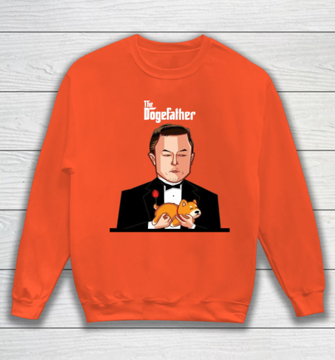 Dogecoin The DogeFather Funny Sweatshirt 3