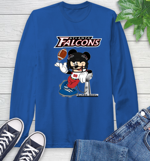 NFL Atlanta Falcons Mickey Mouse Disney Super Bowl Football T Shirt Long Sleeve T-Shirt 9