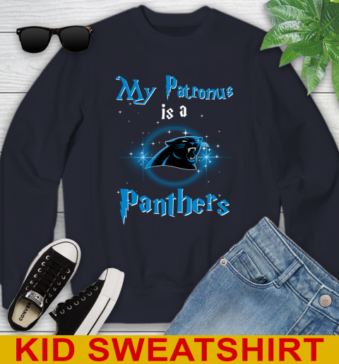 NFL Football Harry Potter My Patronus Is A Carolina Panthers Youth Sweatshirt 3 NFL Football Harry Potter My Patronus Is A Carolina Panthers Youth Sweatshirt - Image 3