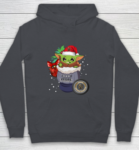Vegas Golden Knights Christmas Baby Yoda Star Wars Funny Happy NHL Youth Hoodie 7