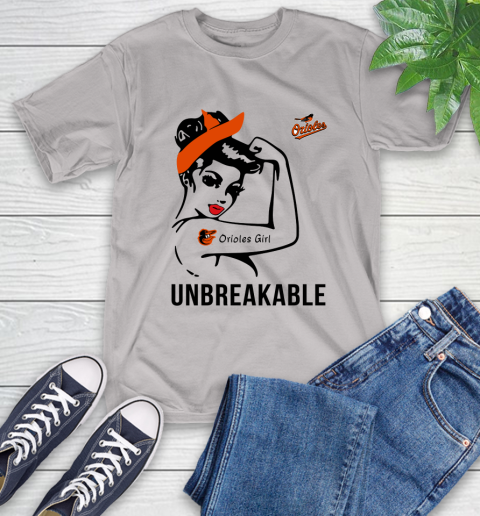 MLB Baltimore Orioles Girl Unbreakable Baseball Sports T-Shirt 12