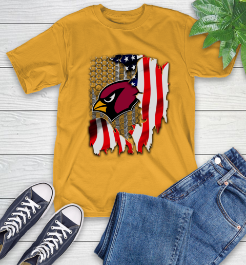 Arizona Cardinals NFL Football American Flag T-Shirt 2