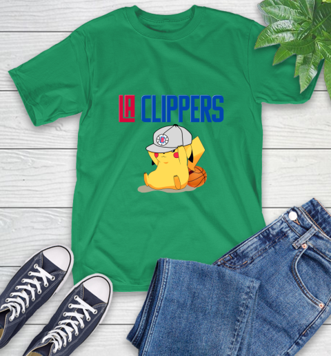 NBA Pikachu Basketball Sports Los Angeles Clippers T-Shirt 7