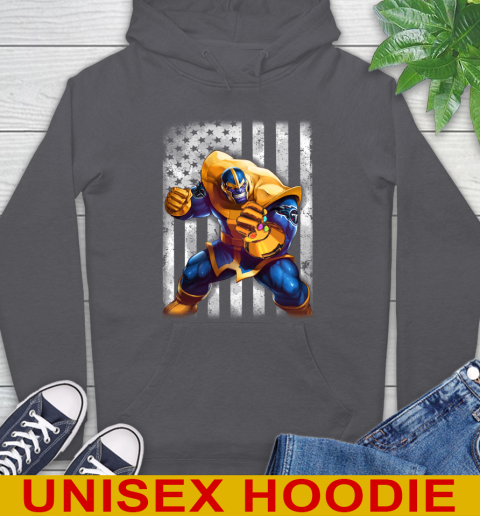 NFL Football Tennessee Titans Thanos Marvel American Flag Shirt Hoodie - Image 8