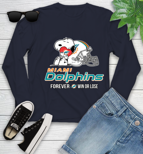 NFL The Peanuts Movie Snoopy Forever Win Or Lose Football Miami Dolphins 127