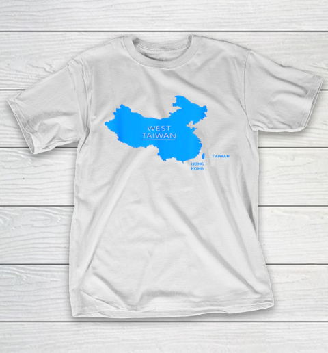 Funny West Taiwan China Map T-Shirt