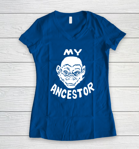 My Ancestor Monkey Women's V-Neck T-Shirt 5