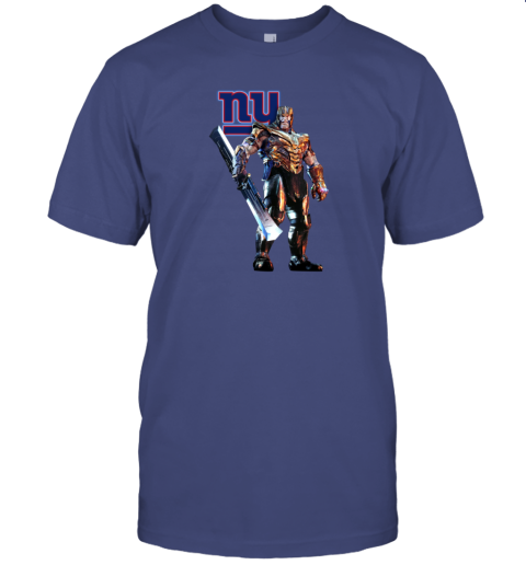 NFL Thanos Marvel Avengers Endgame Football New York Giants T-Shirt -  Rookbrand