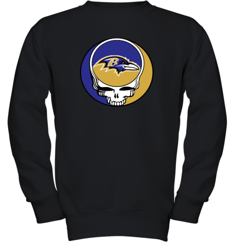 Baltimore Ravens x Grateful Dead Youth Crewneck Sweatshirt