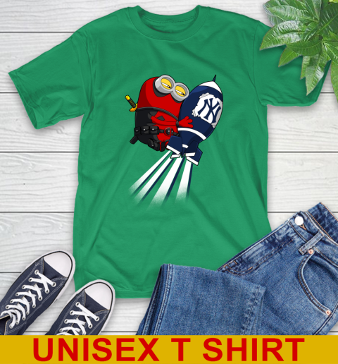 MLB Baseball New York Yankees Deadpool Minion Marvel Shirt T-Shirt 7