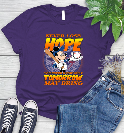 Toronto Blue Jays MLB Baseball Mickey Disney Never Lose Hope Women's T-Shirt 4