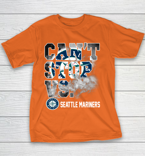 MLB Seattle Mariners Baseball Can't Stop Vs Mariners Youth T-Shirt 4