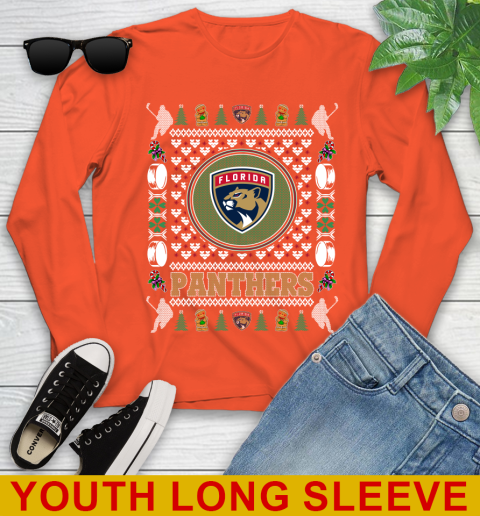 Florida Panthers Merry Christmas NHL Hockey Loyal Fan Youth Long Sleeve 3