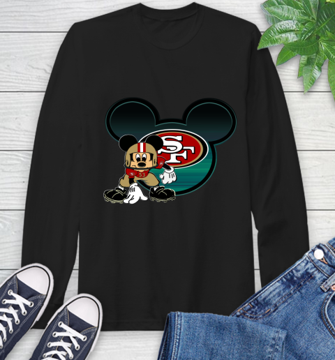 NFL San Francisco 49ers Mickey Mouse Disney Football T Shirt Long Sleeve T-Shirt 2