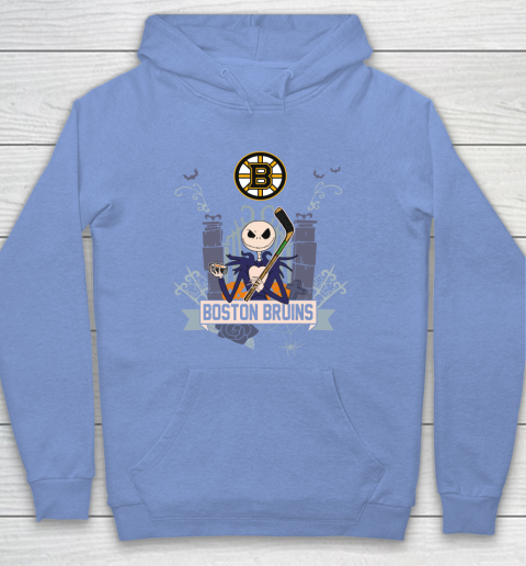 NHL Boston Bruins Hockey Jack Skellington Halloween Hoodie 8