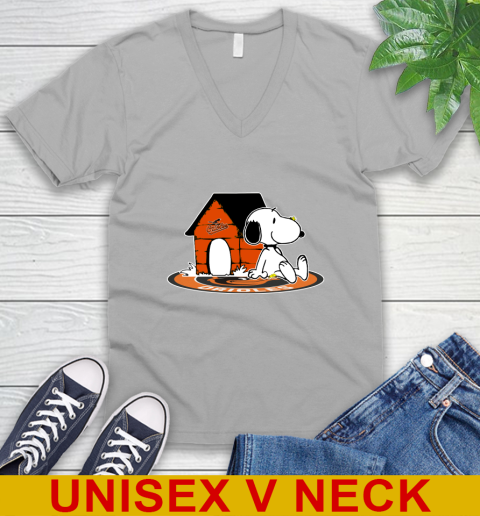 MLB Baseball Baltimore Orioles Snoopy The Peanuts Movie Shirt V-Neck T-Shirt 4
