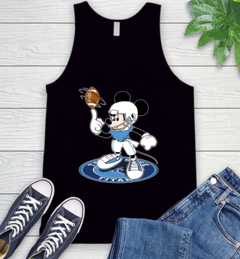 NFL Football Tennessee Titans Cheerful Mickey Disney Shirt Tank Top