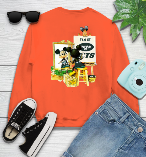 NFL Football New York Jets Mickey Drawing Shirt 27