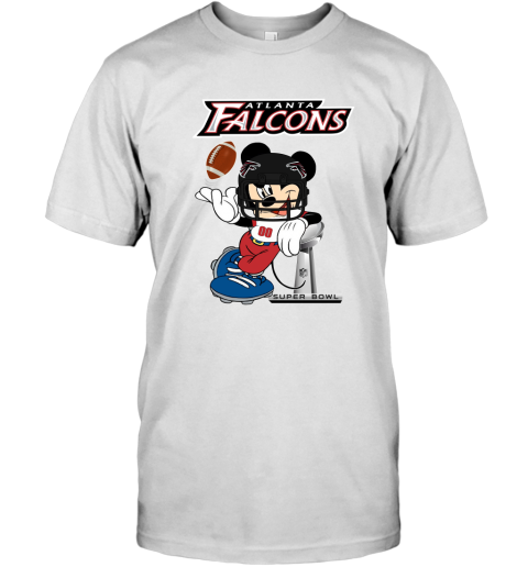NFL Atlanta Falcons Mickey Mouse Disney Super Bowl Football T Shirt