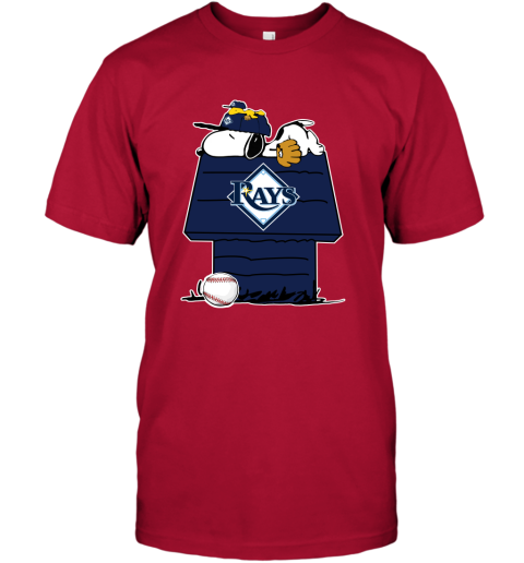 MLB Tampa Bay Rays Snoopy Woodstock The Peanuts Movie Baseball T Shirt -  Rookbrand