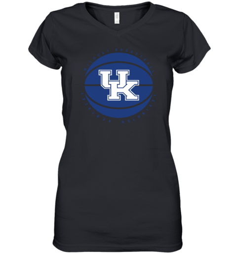 UK Team Shop Kentucky Wildcats Lexington Basketball Women's V-Neck T-Shirt