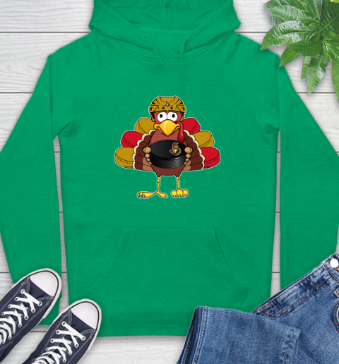 Ottawa Senators Turkey Thanksgiving Day Hoodie 8
