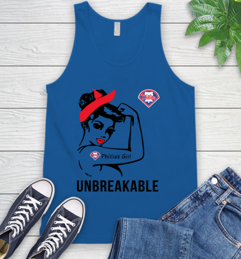 MLB Philadelphia Phillies Girl Unbreakable Baseball Sports Tank Top 3