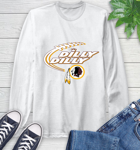 NFL Washington Redskins Dilly Dilly Football Sports Long Sleeve T-Shirt