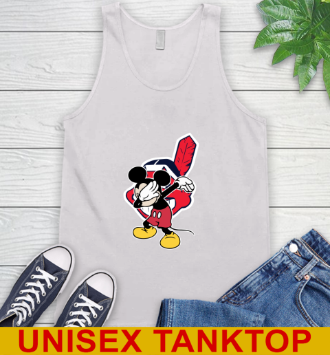 Cleveland Indians MLB Baseball Dabbing Mickey Disney Sports Tank Top